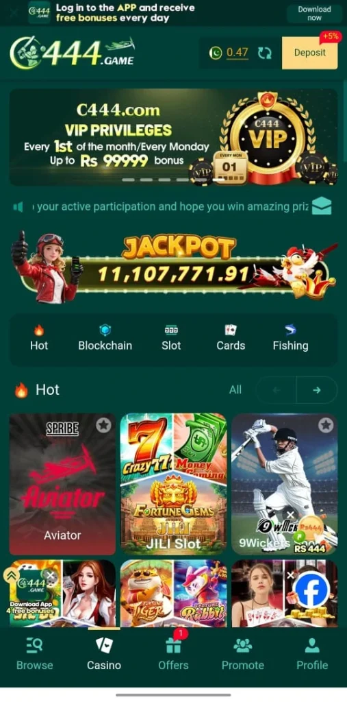C444 Game Download (Register And Login) New Earning APP 2025 9 C444 Game APK